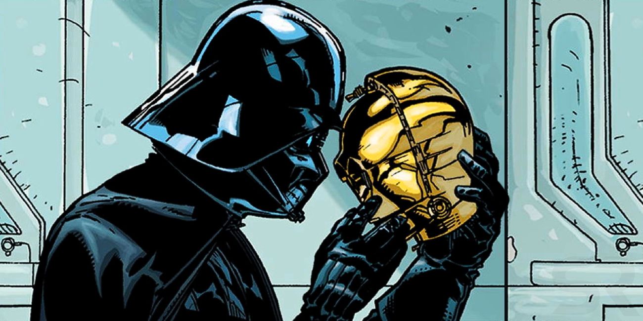 Star Wars Darth Vader C3PO Head Comic