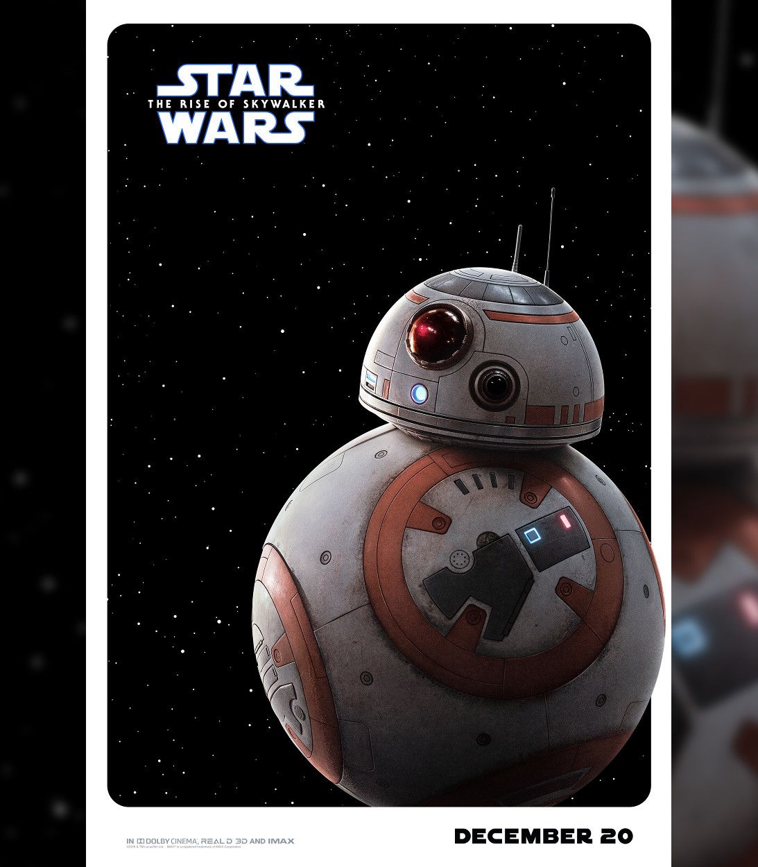 Star Wars The Rise Of Skywalker BB-8 Character Poster