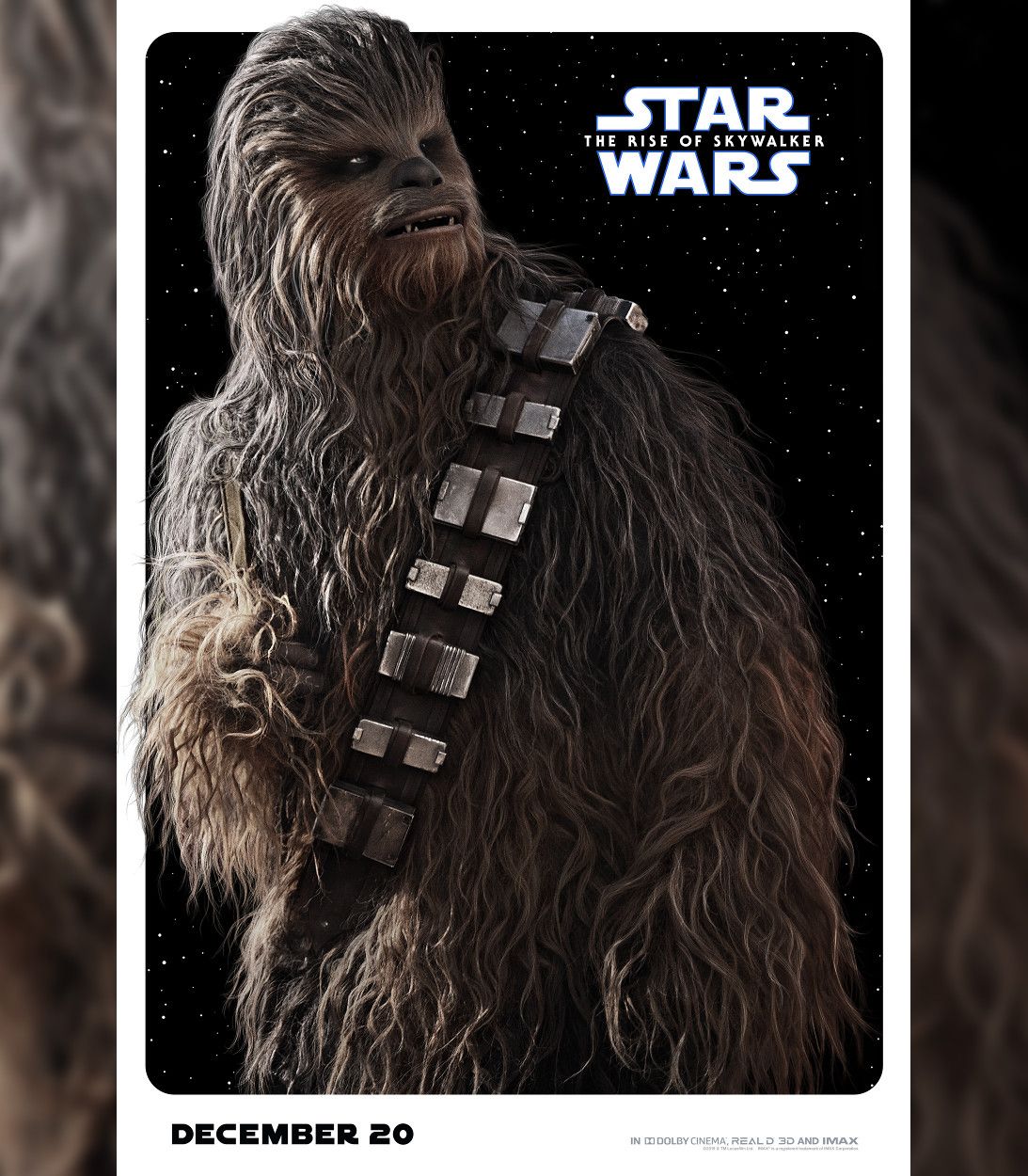 Star Wars The Rise Of Skywalker Character Poster Chewbacca