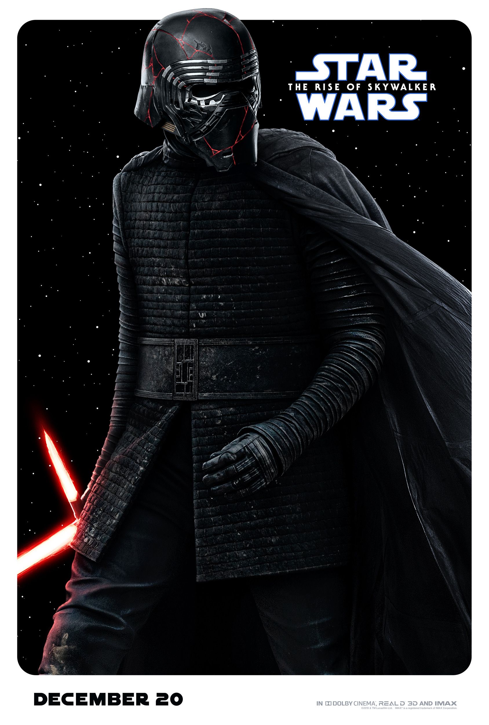 Star Wars The Rise Of Skywalker Character Poster Kylo Ren