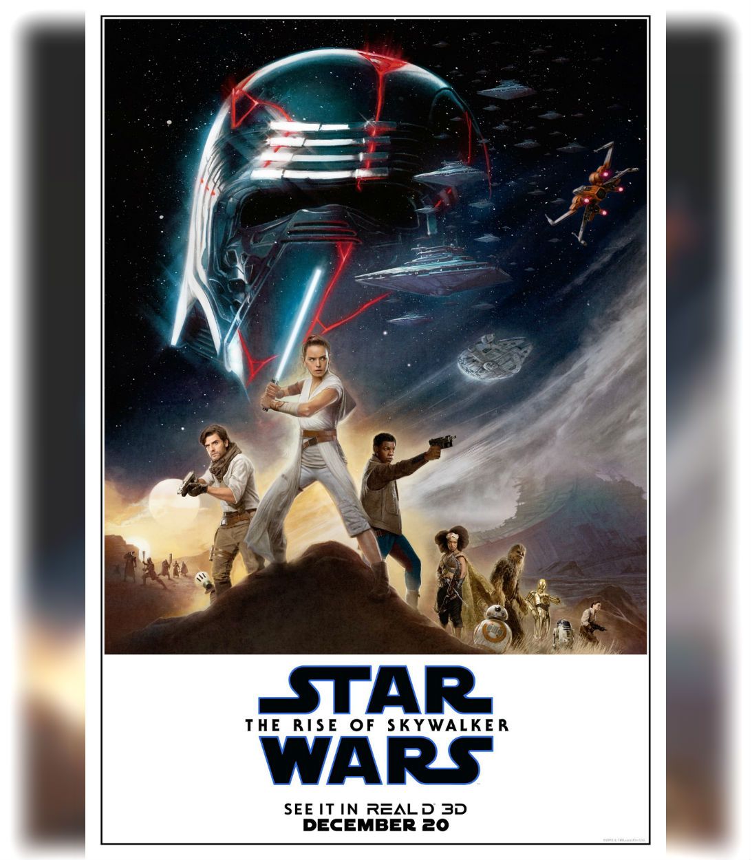 Star Wars Rise of Skywalker RealD 3D Poster