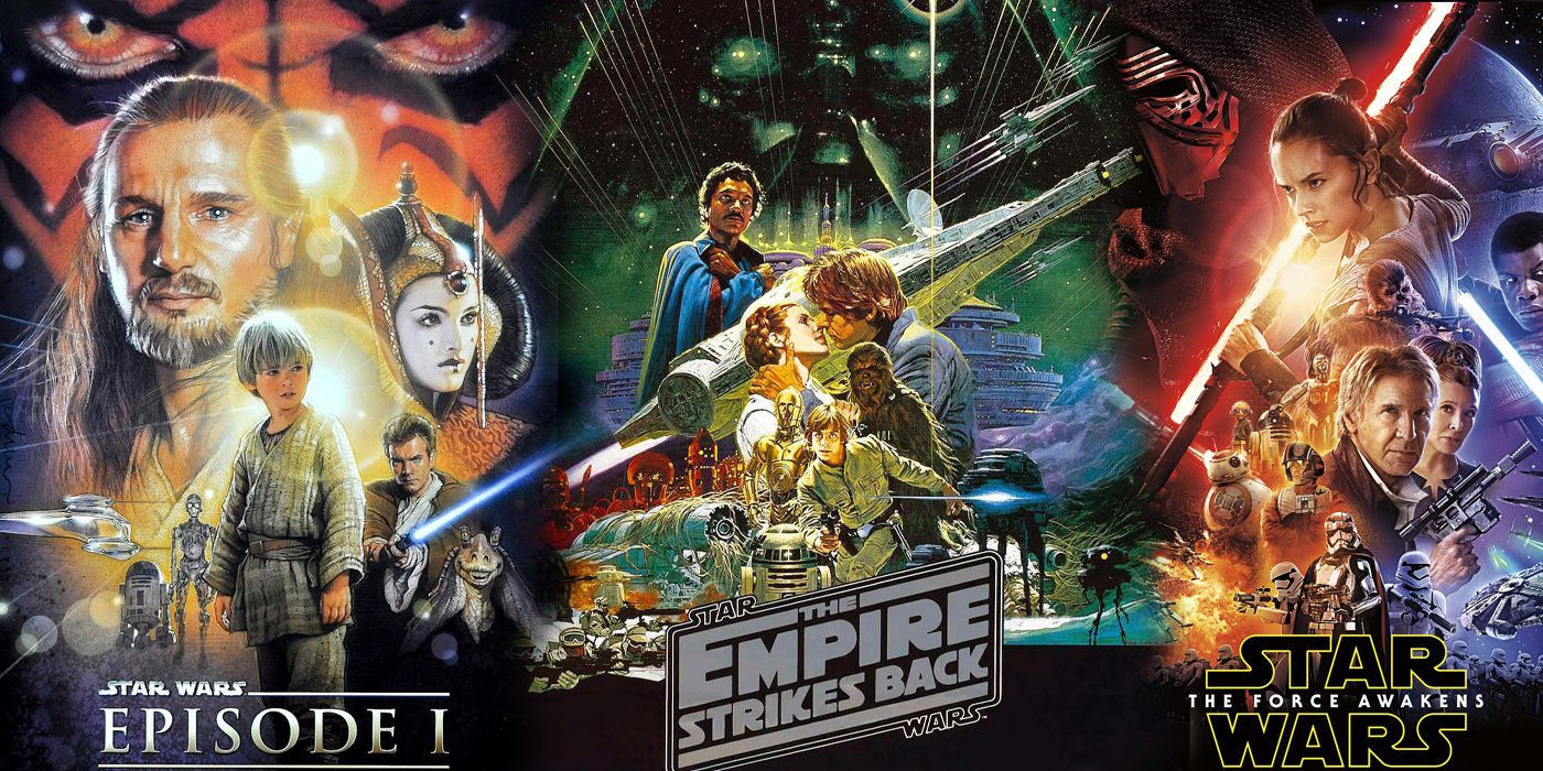 Star Wars posters I V VII