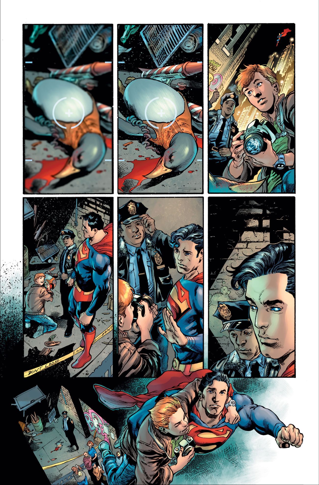 Superman 18 Preview Jimmy Crime Scene