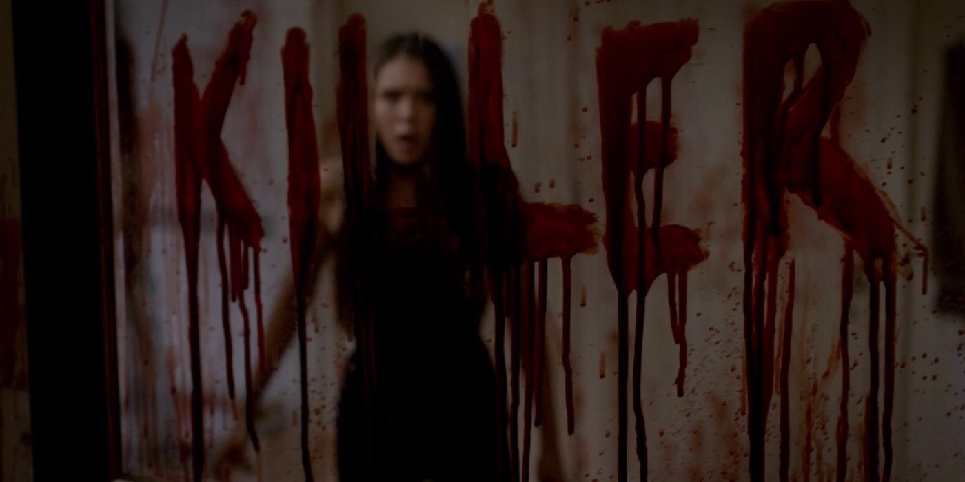 Elena sees &quot;killer&quot; drawn in blood after killing Connor