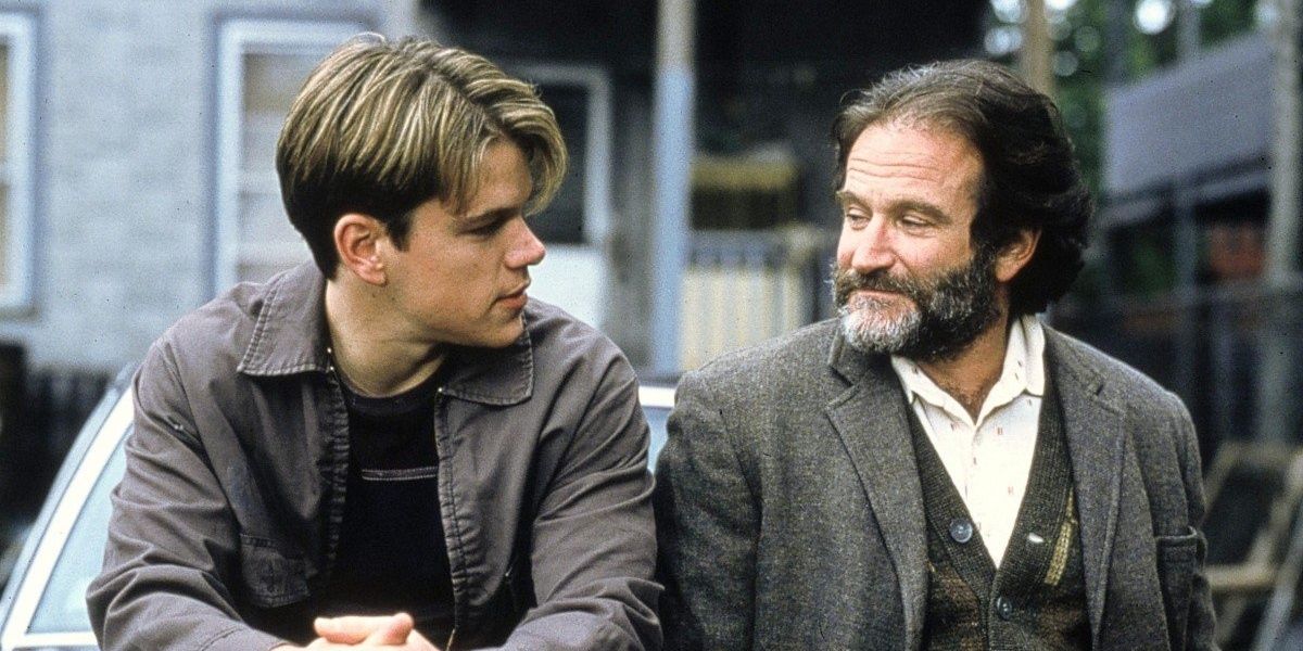 Sean and Will talking in Good Will Hunting