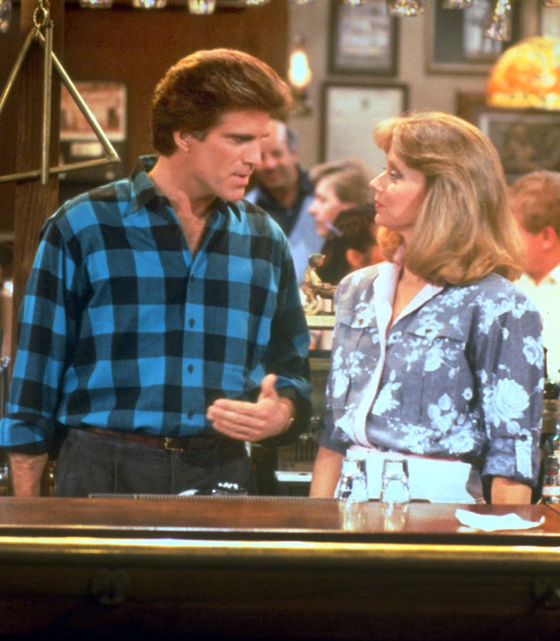 Ted Danson and Shelley Long on Cheers