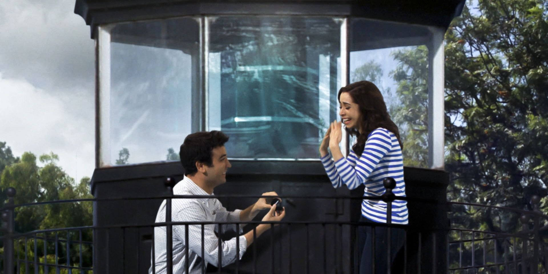 Ted proposes to Tracy at a lighthouse in How I Met Your Mother