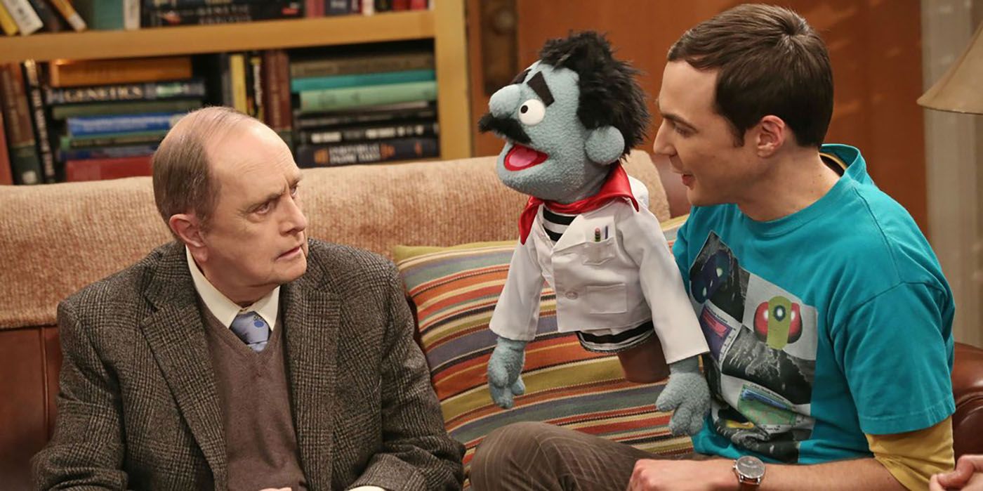 Sheldon shows Gino, the Neutrino to Professor Proton in The Big Bang Theory