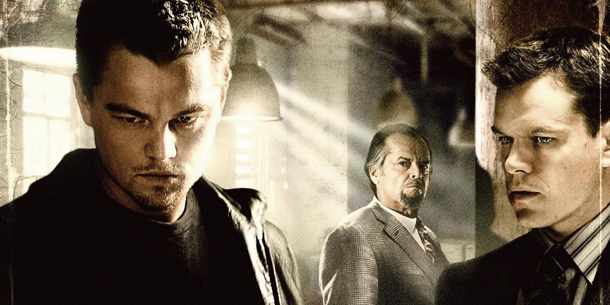 Leonardo DiCaprio, Matt Damon and Jack Nicholson in The Departed