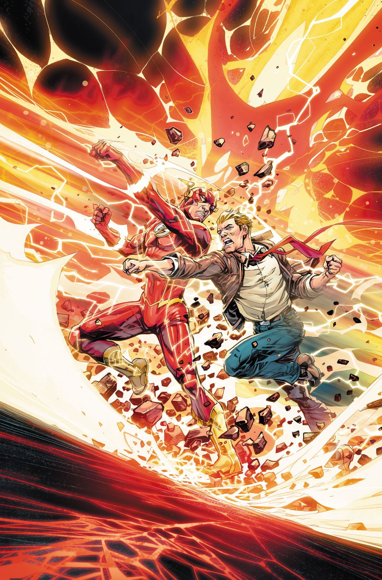 The Flash 750 Comic Cover Art
