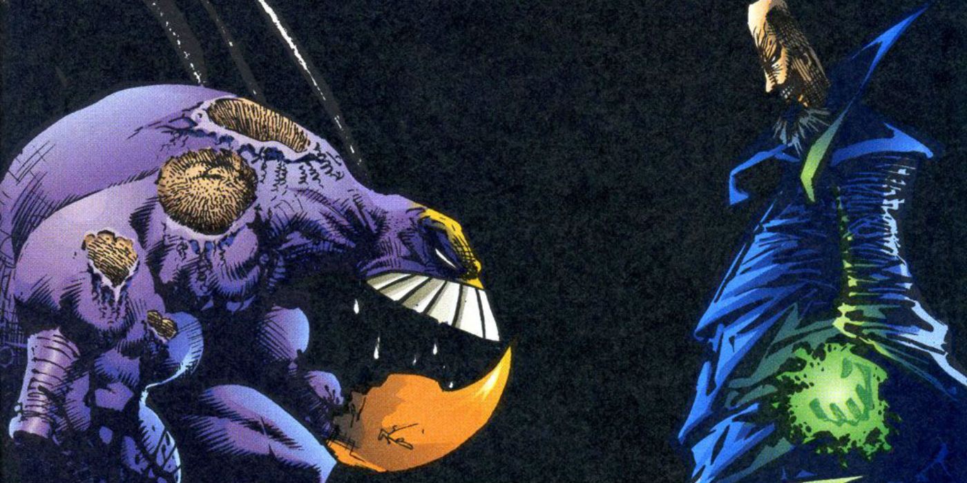 The Maxx versus Dr Gone from comic book