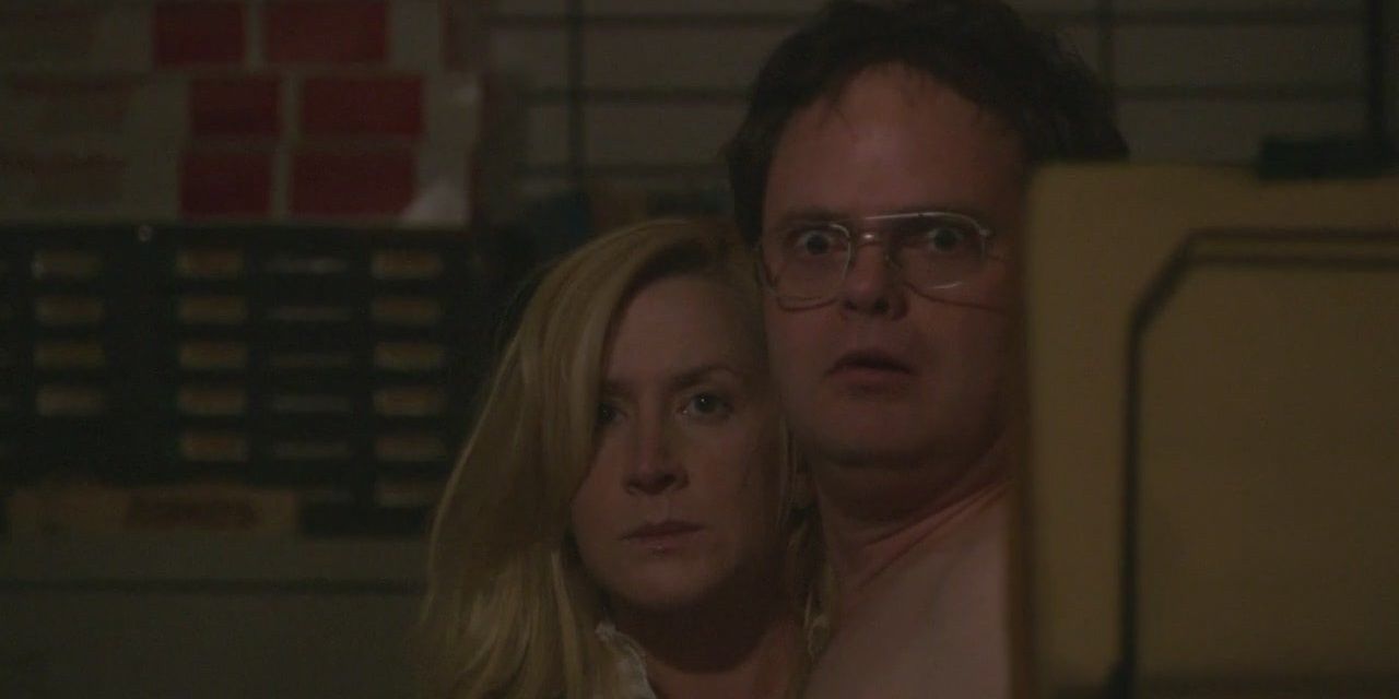 Dwight and Angela having an affair in the office