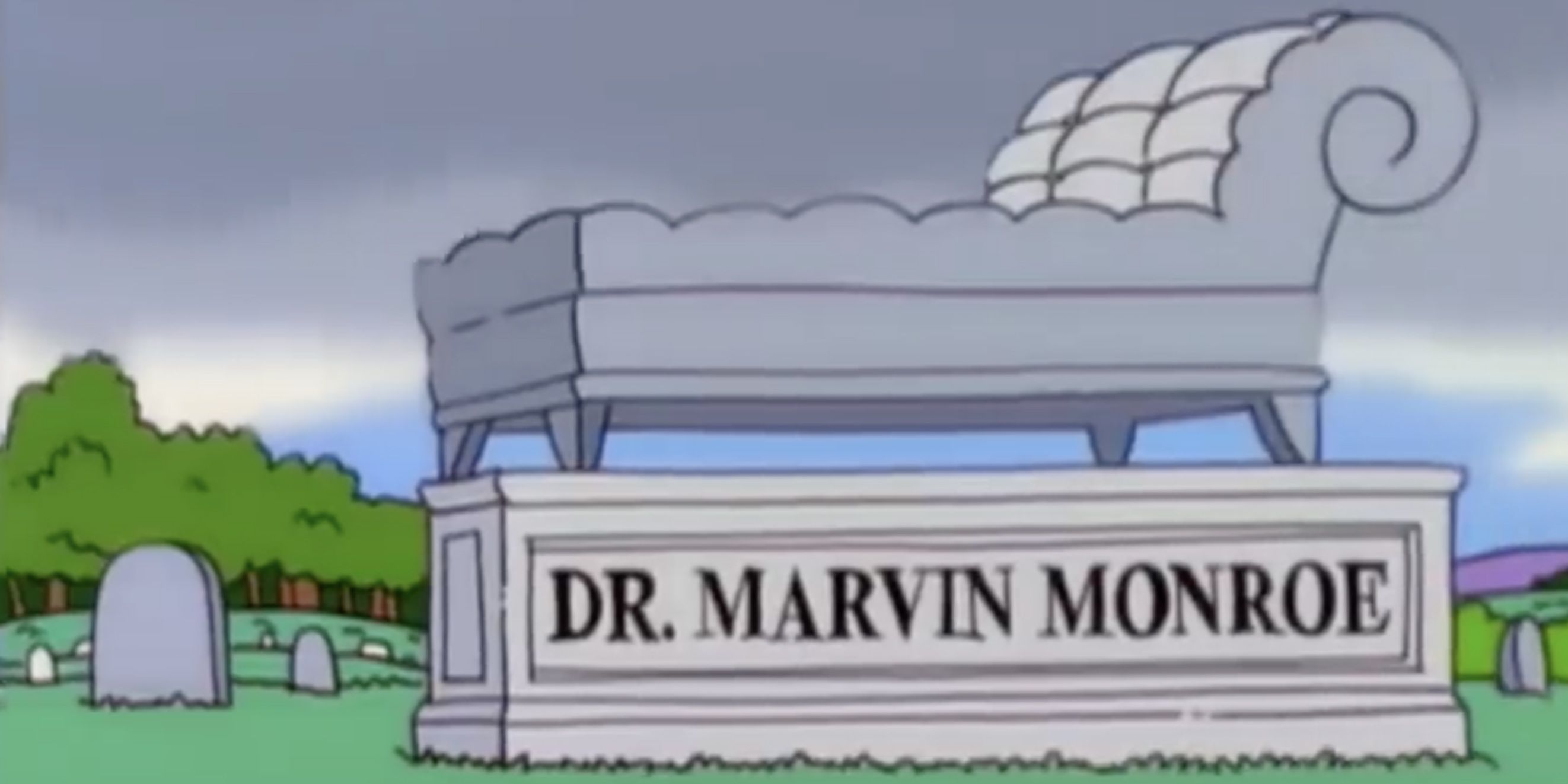 Marvin Monroe's Grave in The Simpsons