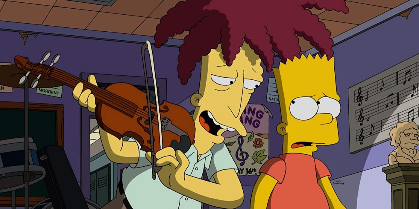 Sideshow Bob e Bart em The Simpsons Treehouse of Horror XXVI 