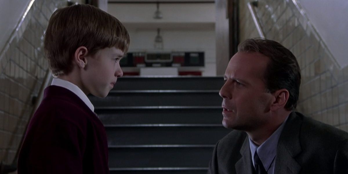 Cole and Dr. Malcolm talking in The Sixth Sense