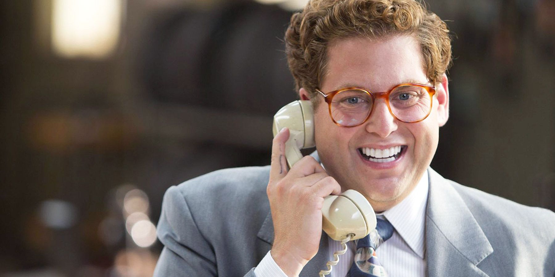 Donnie on the phone in The Wolf of Wall Street