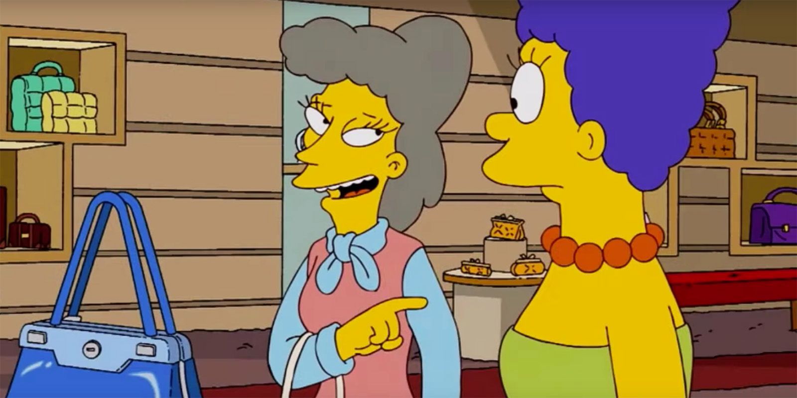 Helen Lovejoy talks to Marge in The simpsons 