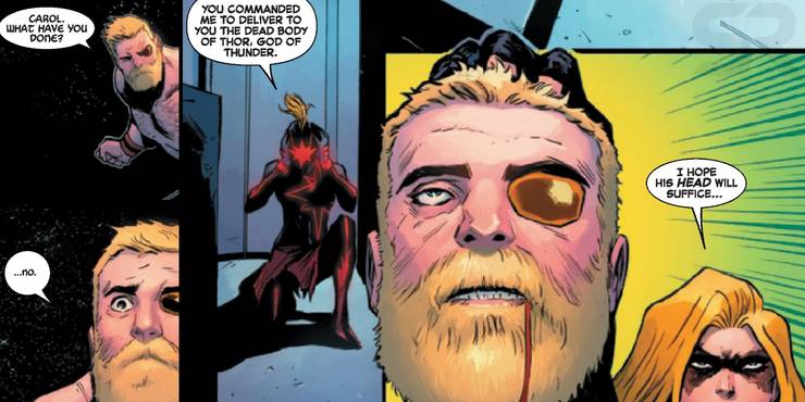 Thor wird von Captain Marvel getötet