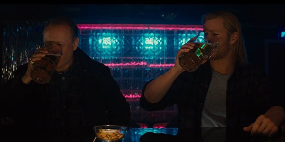 Thor and Erik drinking