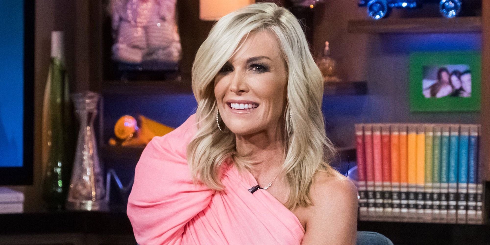 Tinsley Mortimer smiling during an appearance on WWHL