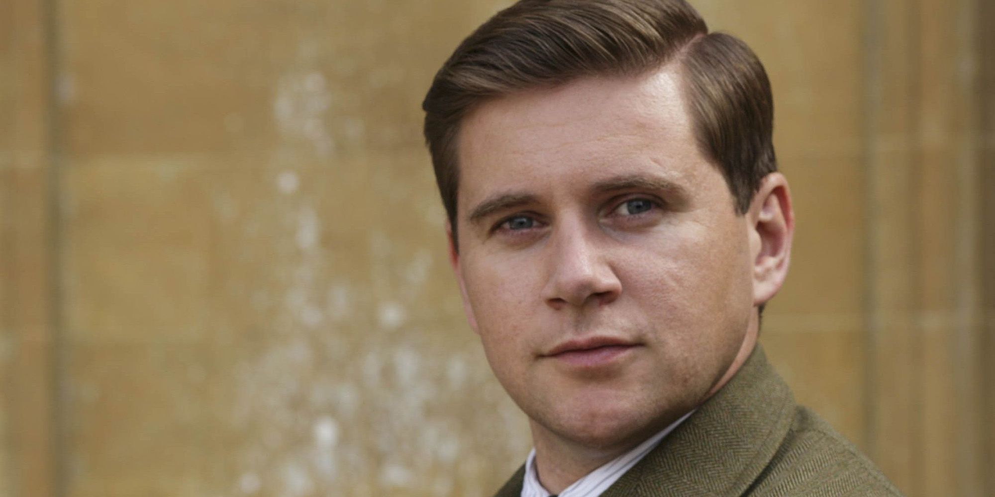 Tom Branson looking serious in Downton Abbey