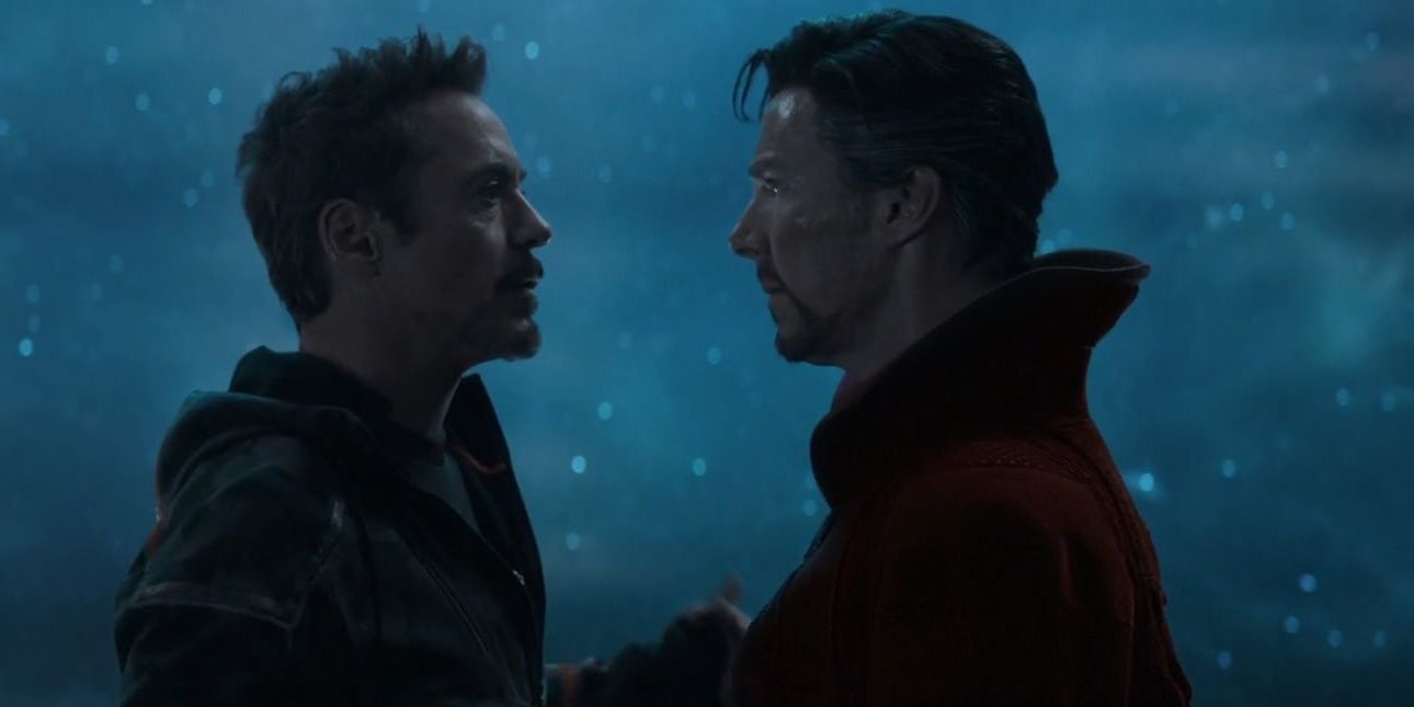 Tony Stark with Doctor Strange in Infinity War