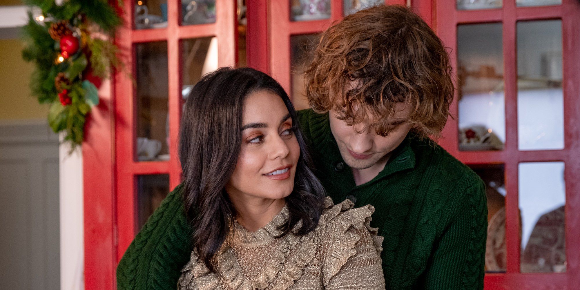 Vanessa Hudgens and Josh Whitehouse in The Knight Before Christmas