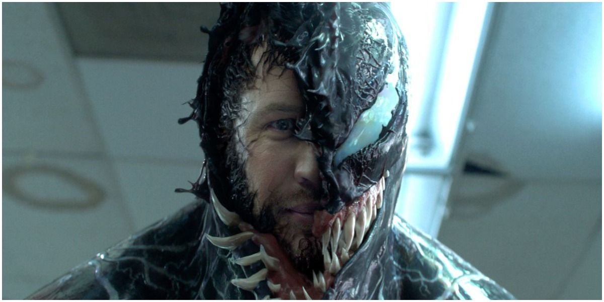 Eddie Brock split his face in Venom