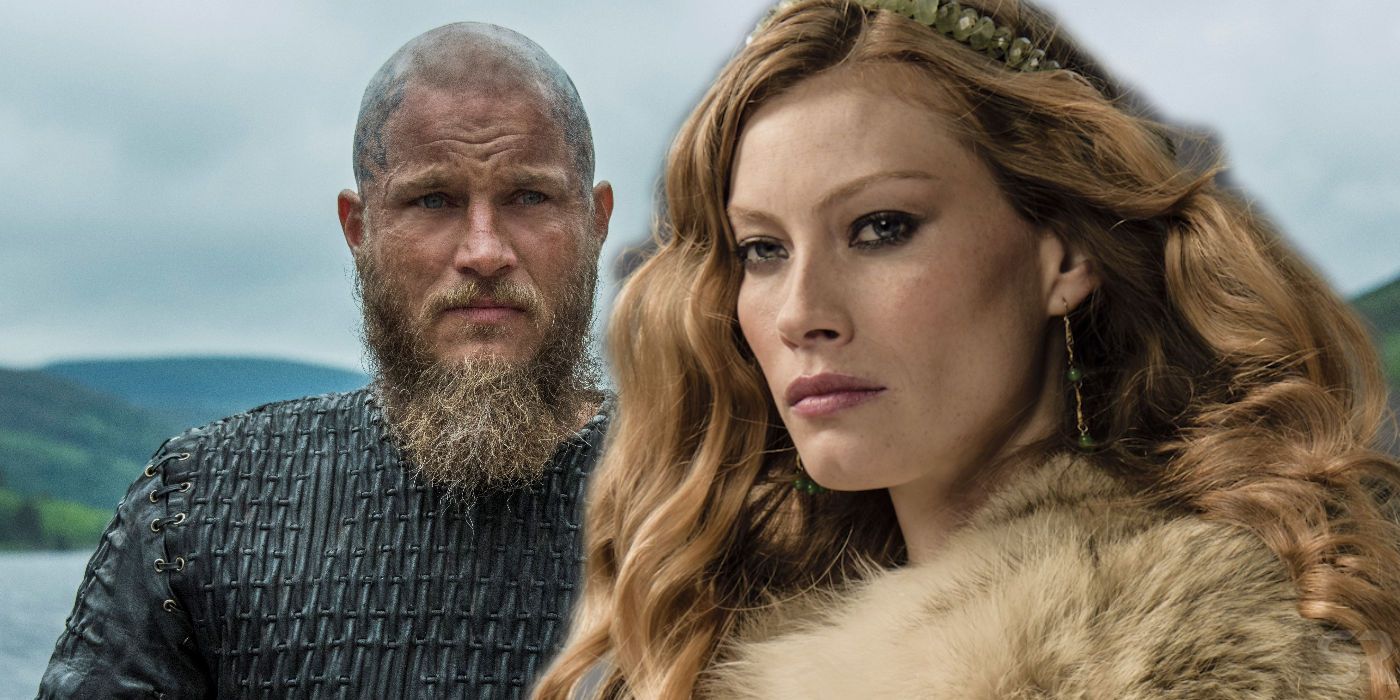 Vikings 2013 Ragnar Lothbrok s wife and children- left to right