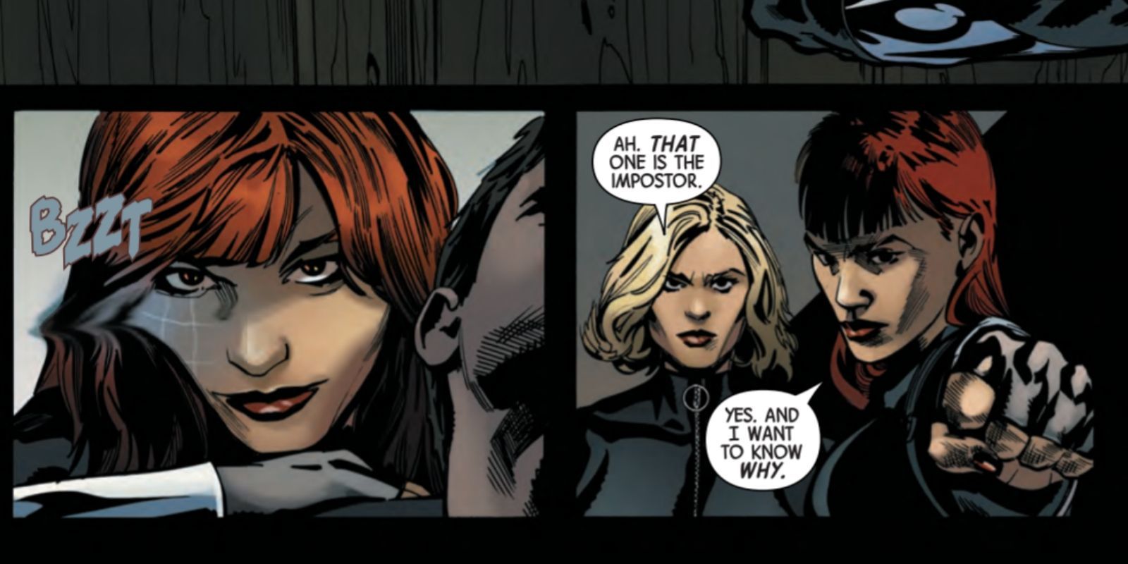 Web of Black Widow #3 Panel with Natasha