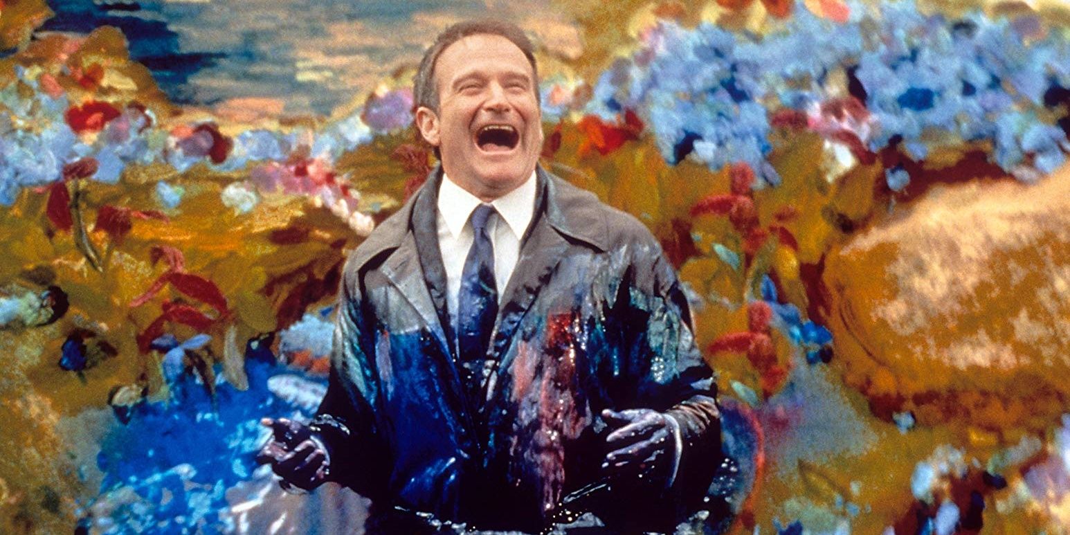 Robin Williams rit dans What Dreams May Come