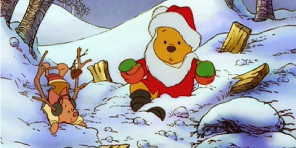 Pooh and Piglet seen in Winnie the Pooh and Christmas Too