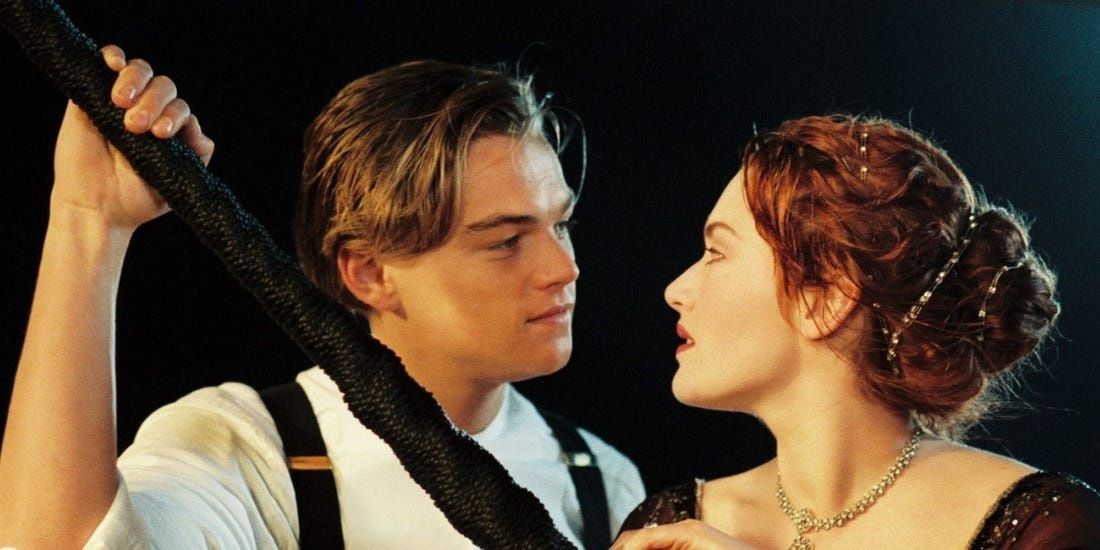 Winslet and DiCaprio Titanic