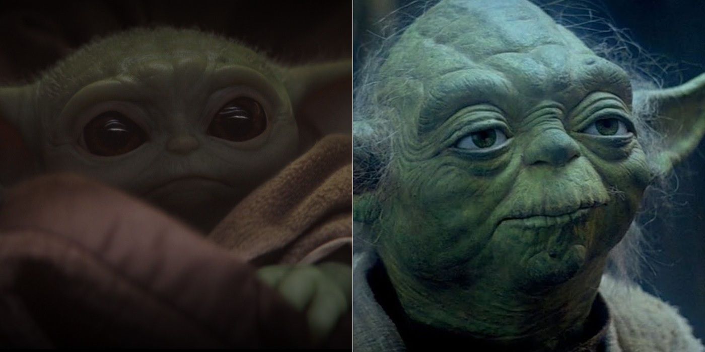 Yoda in Star Wars and Mandalorian