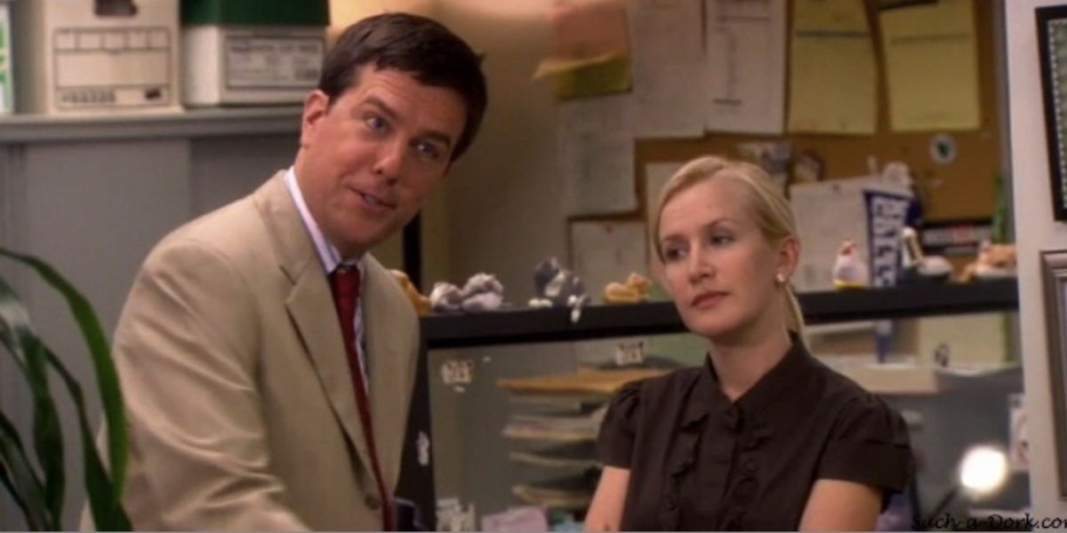 andy and Angela in the office