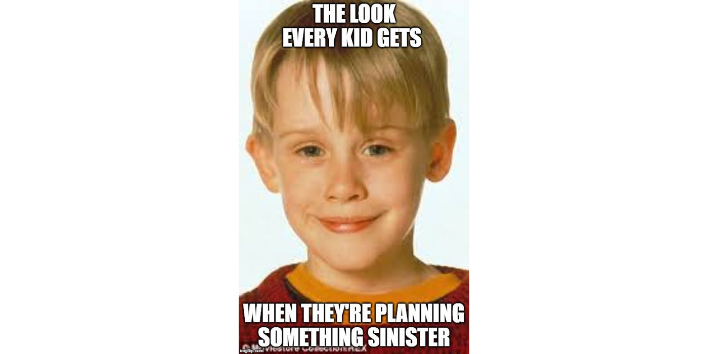 home alone meme planning something