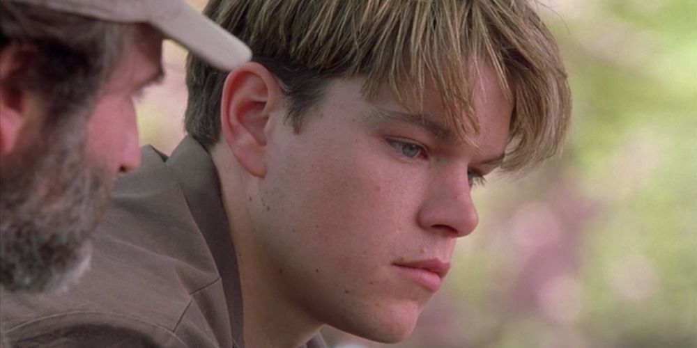 Sean and Will in the park in Good Will Hunting.