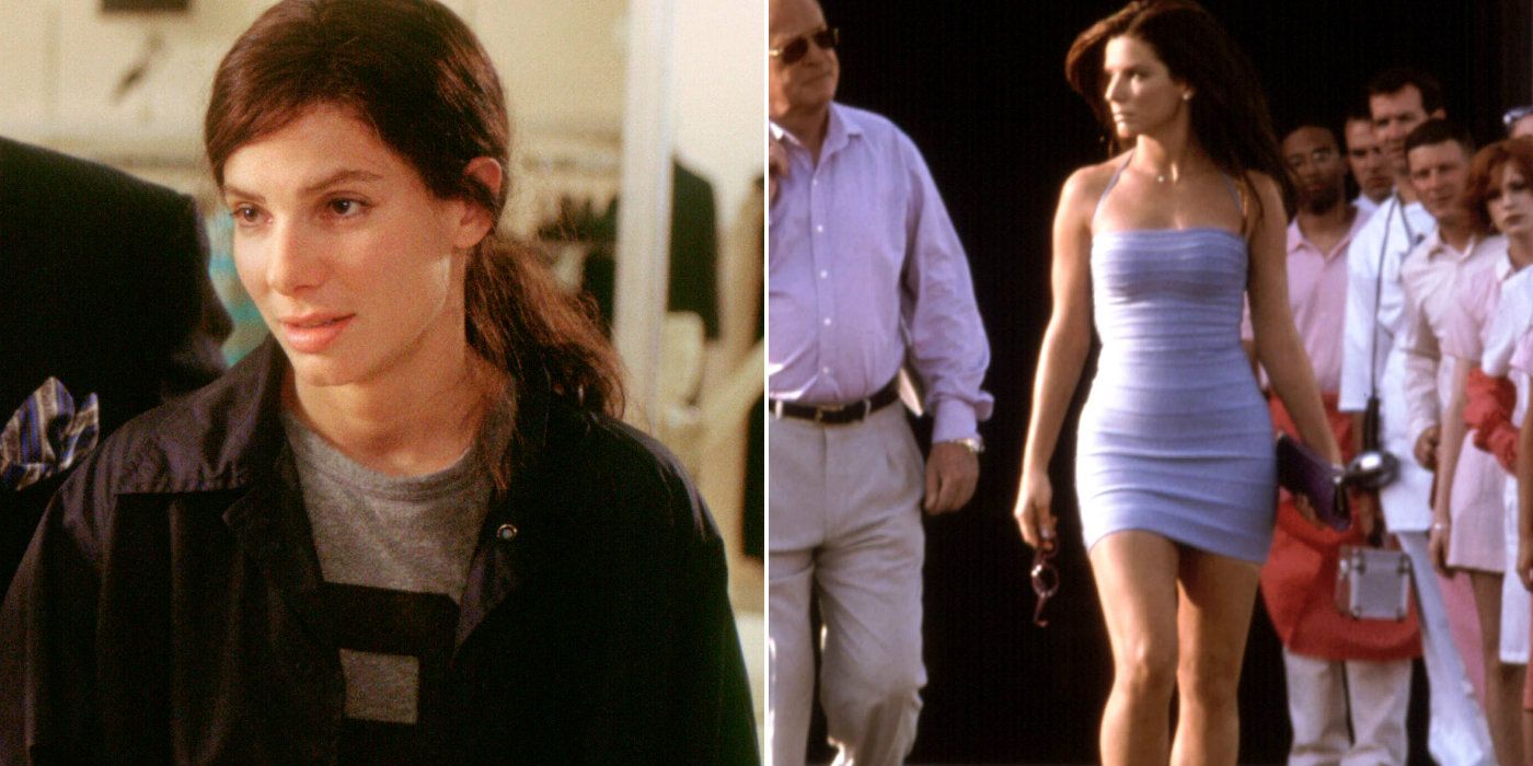 Gracie Hart before and after her makeover in Miss Congeniality