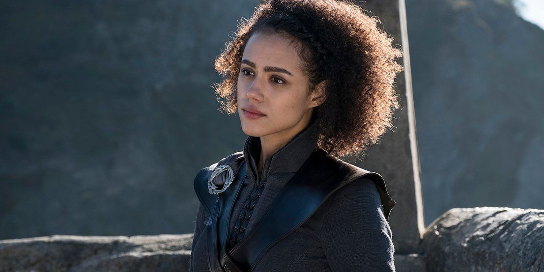 Missandei at Dragonstone in Game of Thrones.