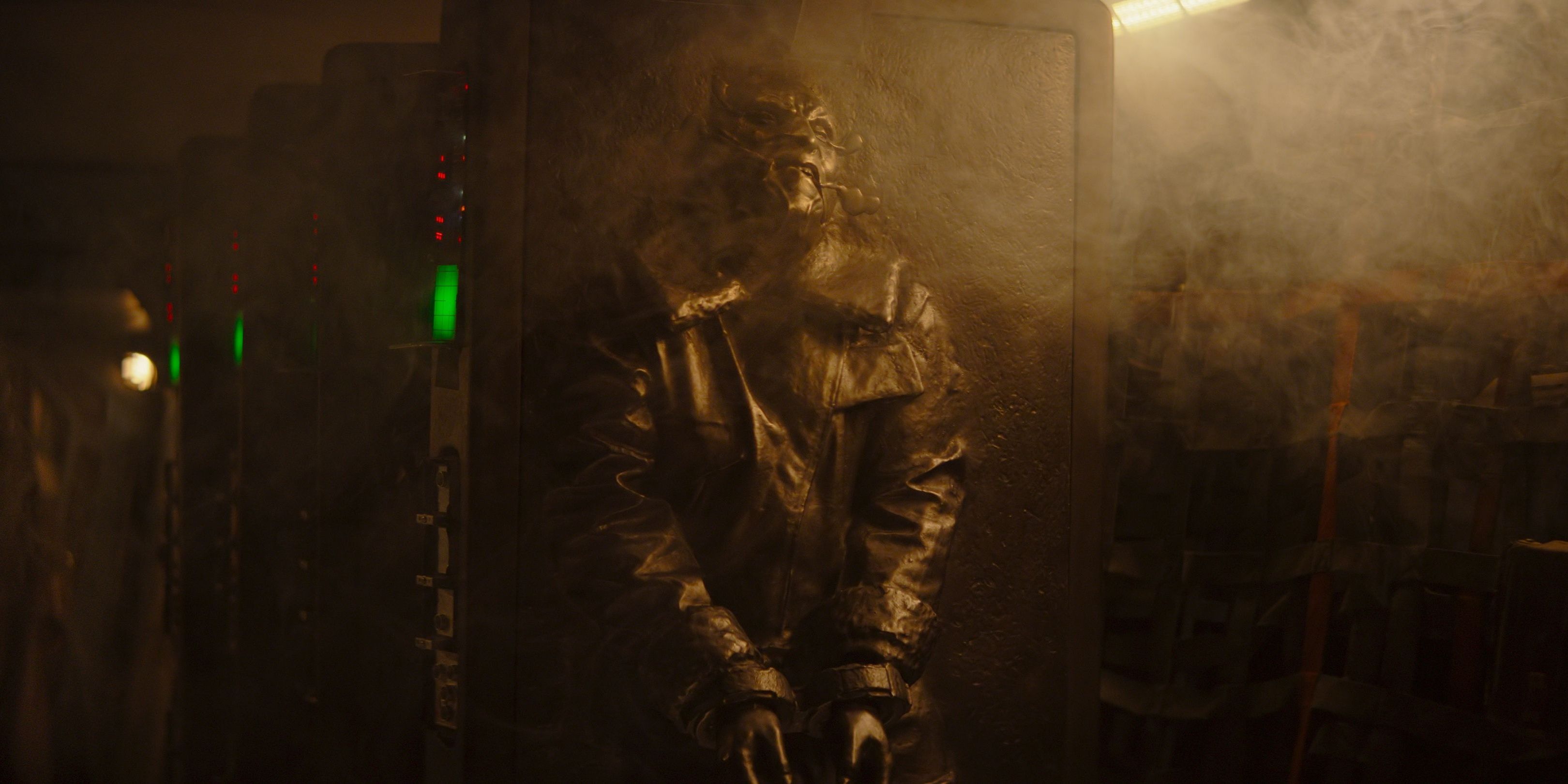 Mythrol is frozen in carbonite by Din Djarin in the firt episode of The Mandalorian