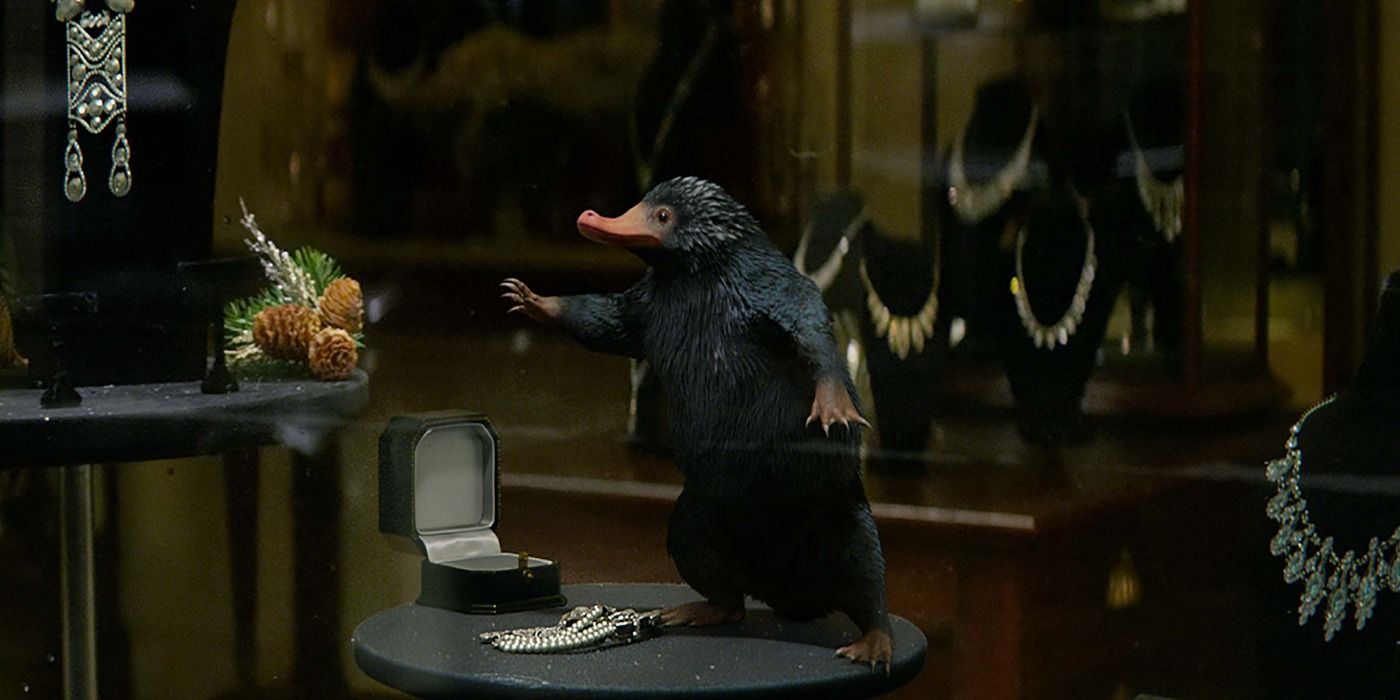 A Niffler in Fantastic Beasts and Where to Find Them. 