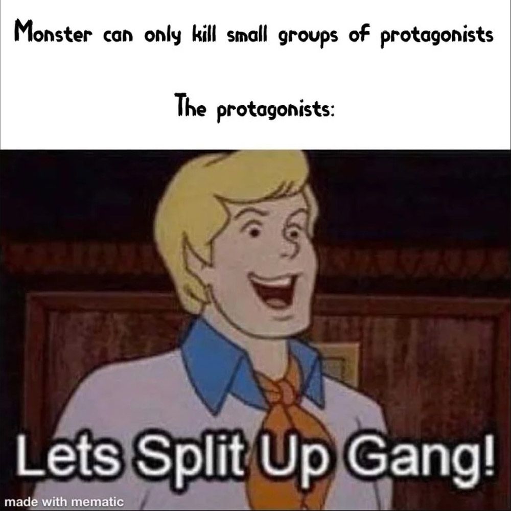 scooby doo fred meme slasher