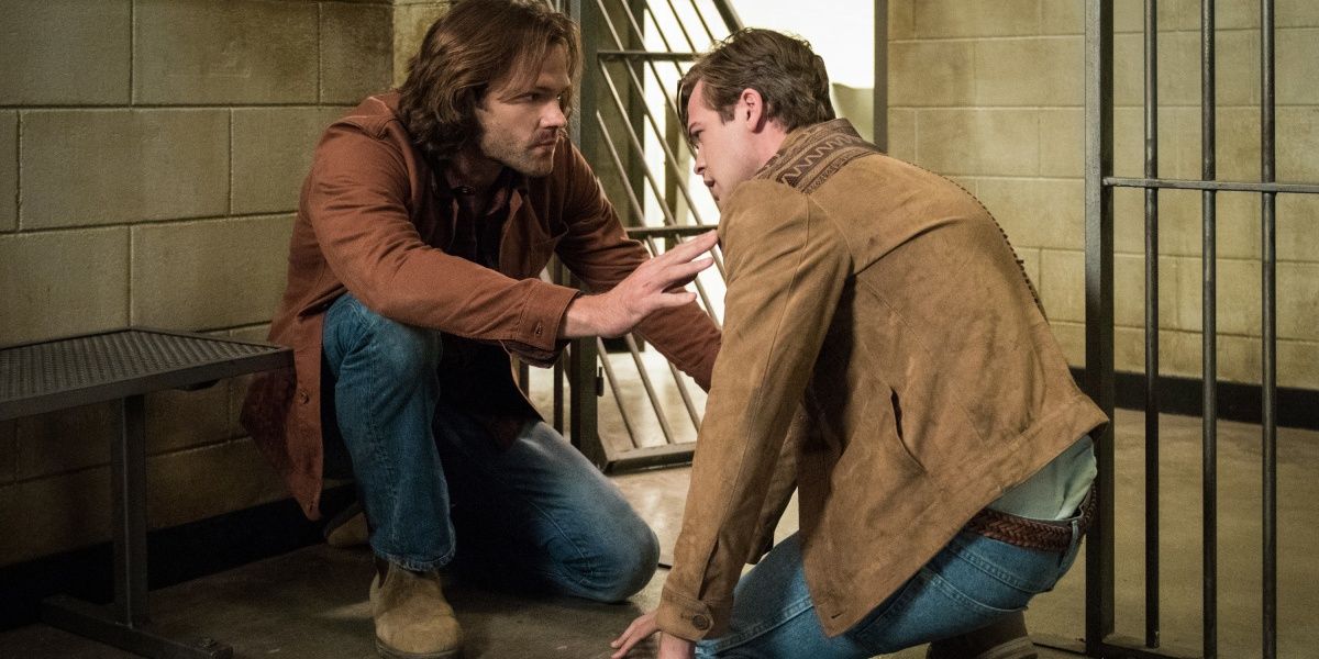 Sam comforts Jack in Supernatural