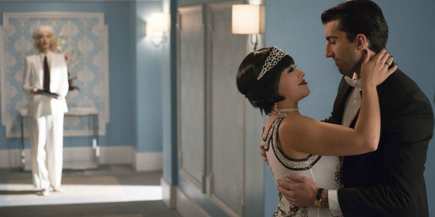 Jane the Virgin Petra White and Black Dress