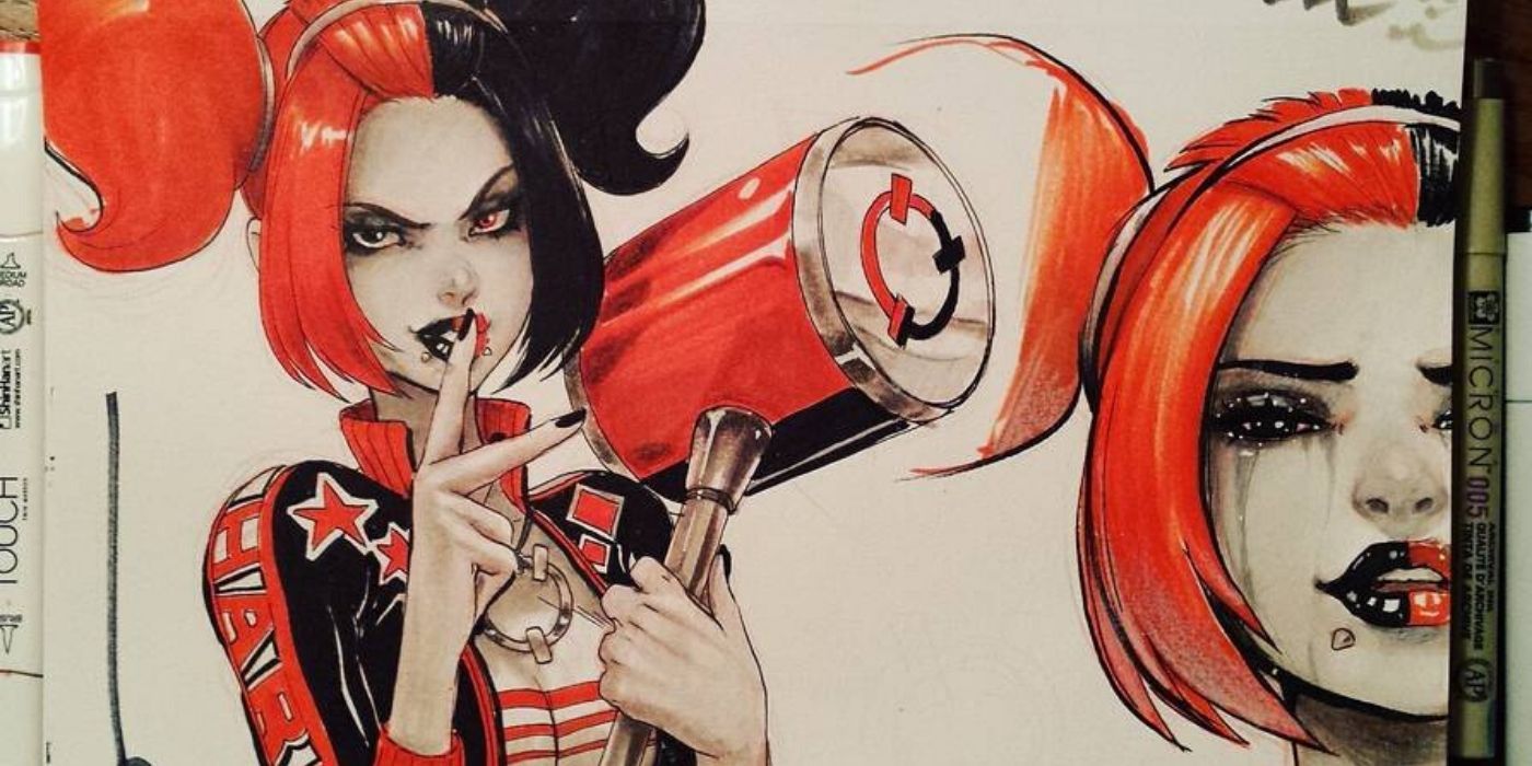 harley quinn art