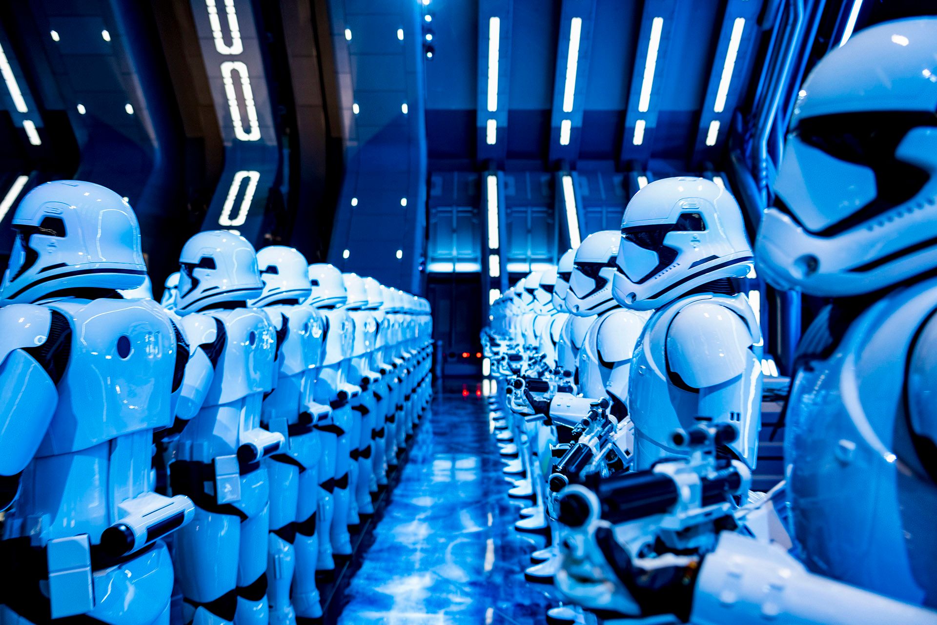 Stormtroopers in Star Wars: Rise of the Resistance