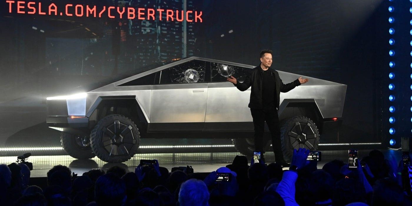 Tesla Cybertruck Broken Glass Presentation