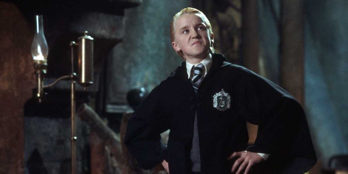 Draco Malfoy Looking Proud and Arrogant In the Slytherin Common Room