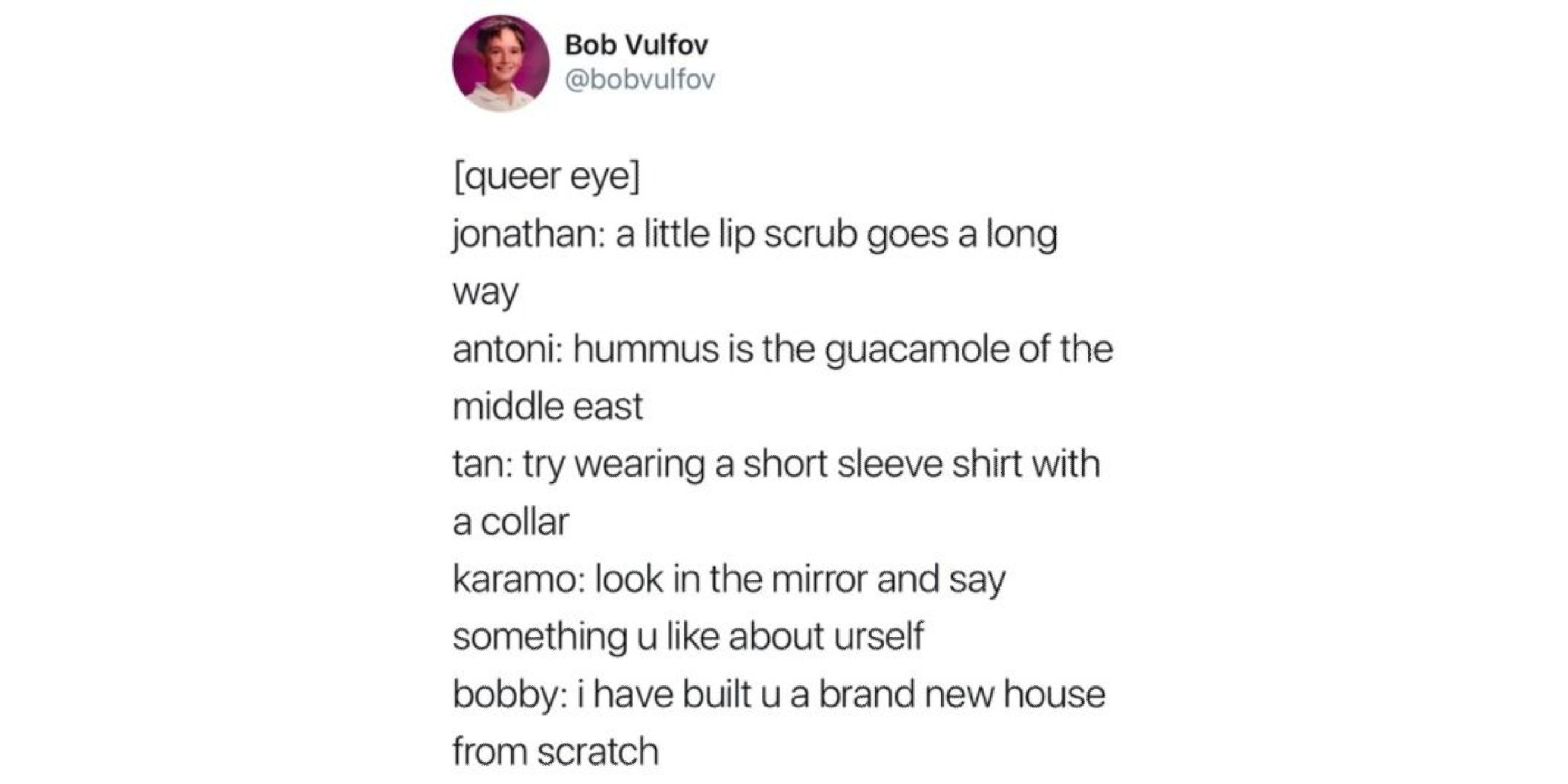 Bobby Berk on “Queer Eye” Season 1, Episode 7 on Netflix