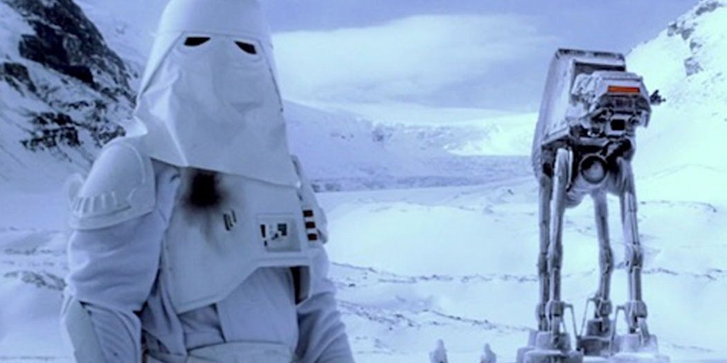 Snowtrooper And AT-AT On Hoth - Rebel Scum